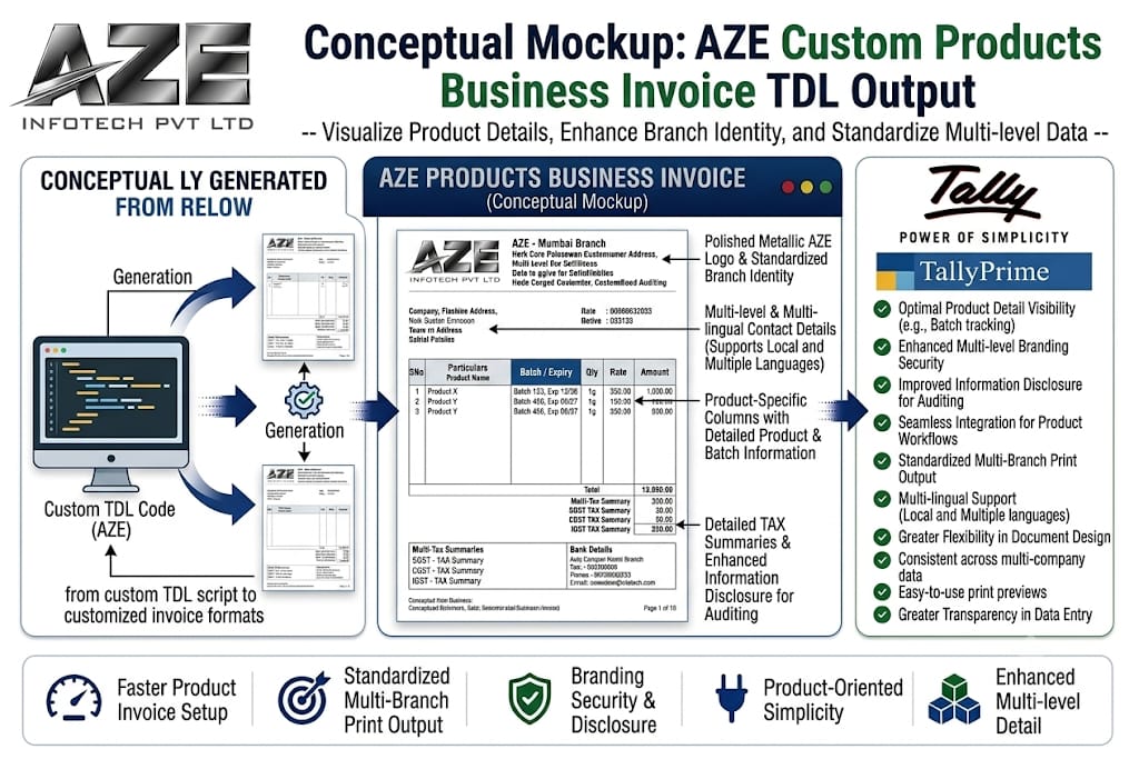 TDL for Custom Invoice Format for Products Business