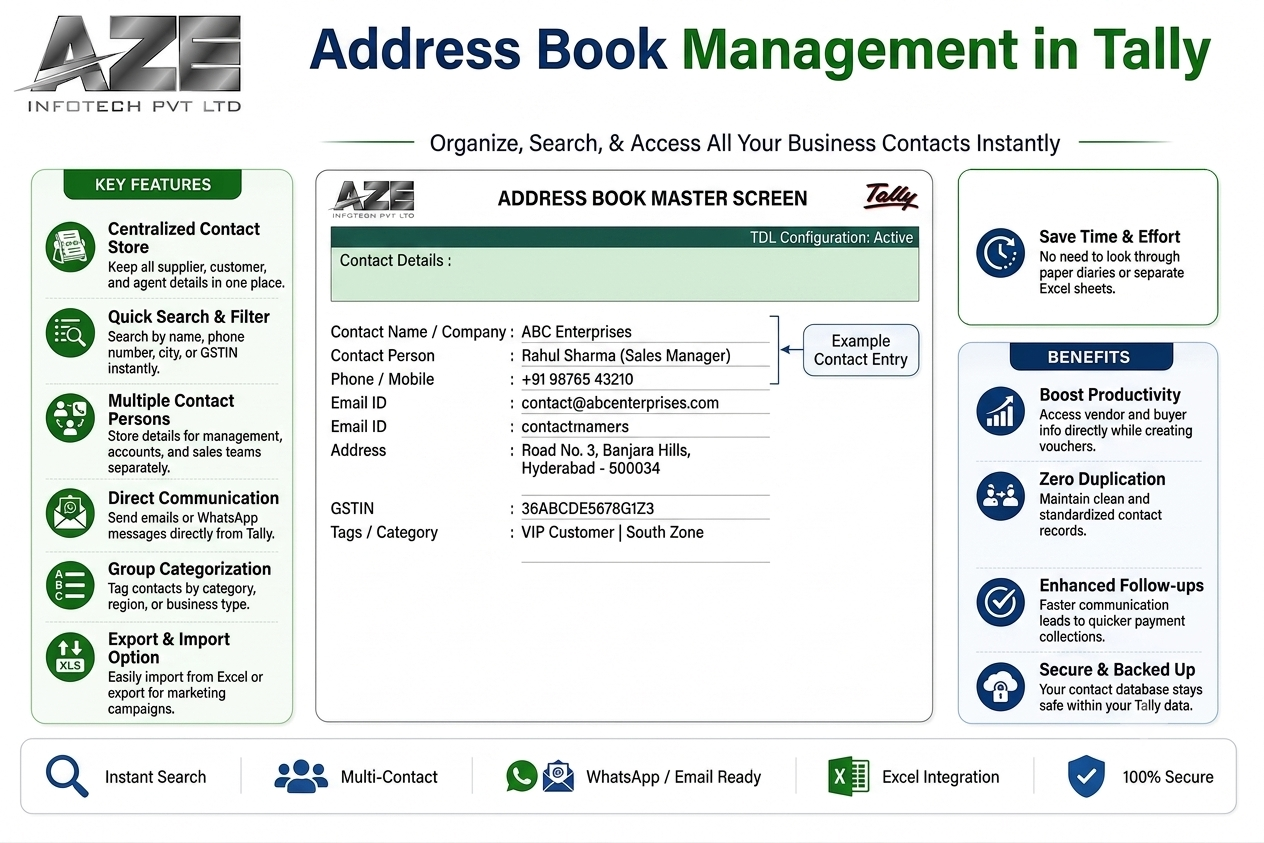 TDL for Address Book in Tally