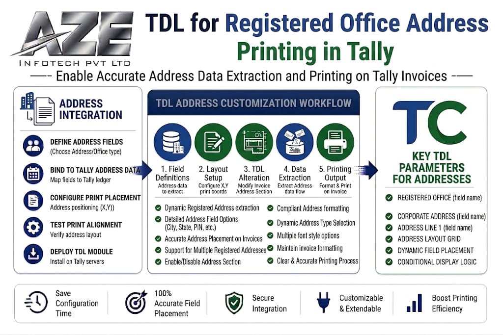 TDL for Registered Office Address Printing in Tally