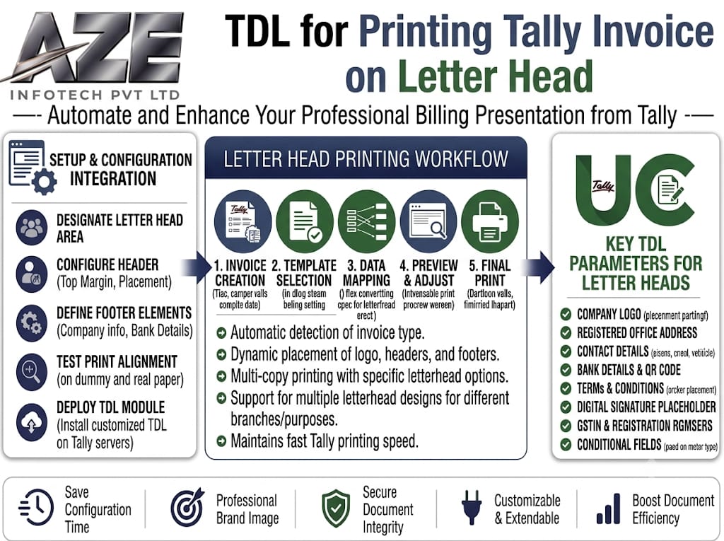 TDL for Printing Tally Invoice on Letter Head